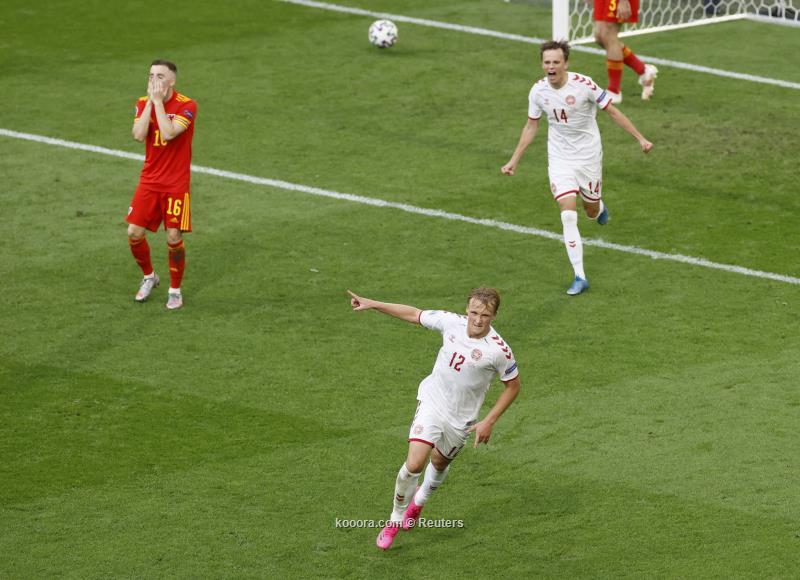 يورو 2020-  الدنمارك تسحق ويلز في طريقها إلى ربع النهائي