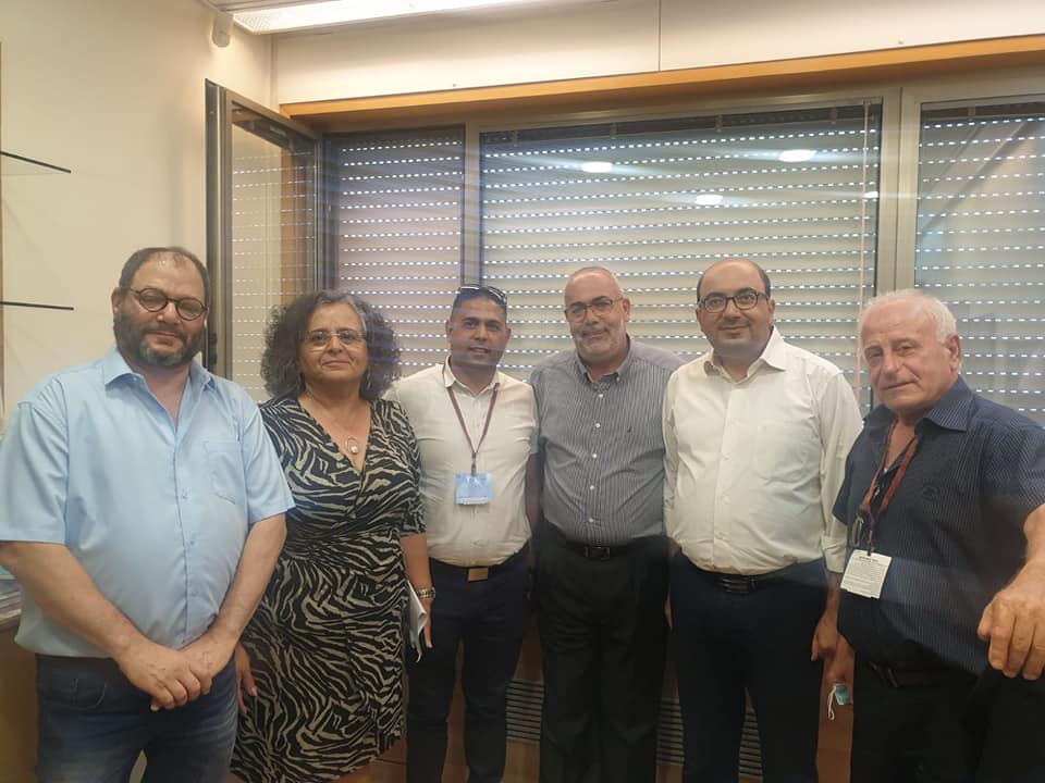 ترشيحا- النائب نخلة طنوس والنائب السابق حمد نعيم في زيارة للنواب العرب في الكنيست من اجل دعم مشاريع في البلدة