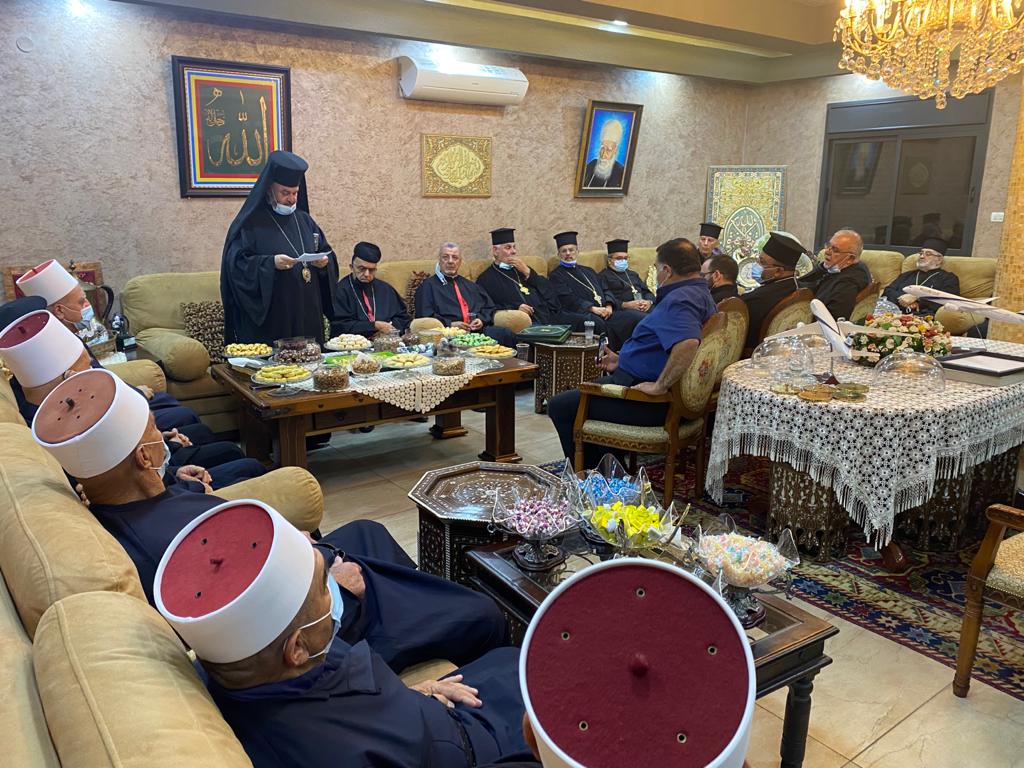 جولس- معايدة الطائفة المسيحية للشيخ موفق طريف والطائفة المعروفية بالعيد