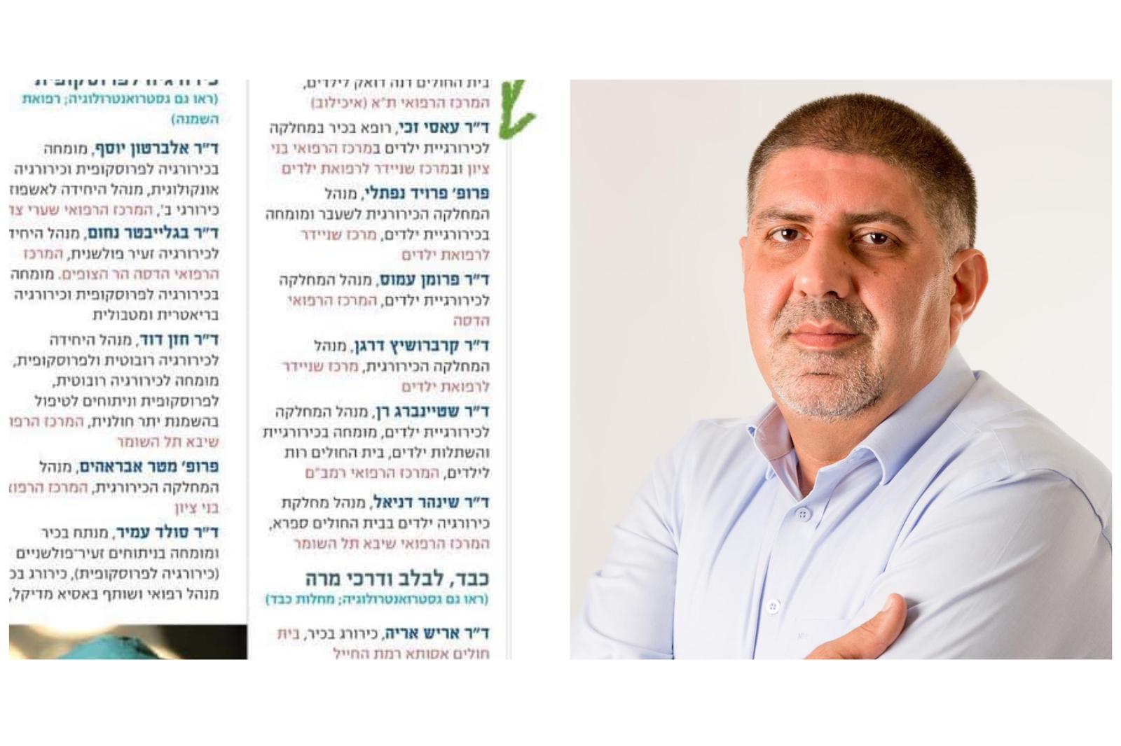  اختيار د. زكي الياس عاصي-فسوطة من أفضل 33 طبيباً عربياً في البلاد حسب مجلة فوربيس القيمة