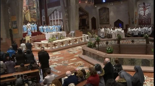 قداس إحتفالي في كنيسة بازيلكا البشارة في مدينة الناصرة بمناسبة عيد البشارة