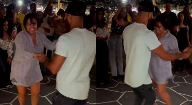 شيرين عبد الوهاب ترقص على أنغام اغنيتها الجديدة.. والجمهور يسأل: مين الشاب؟