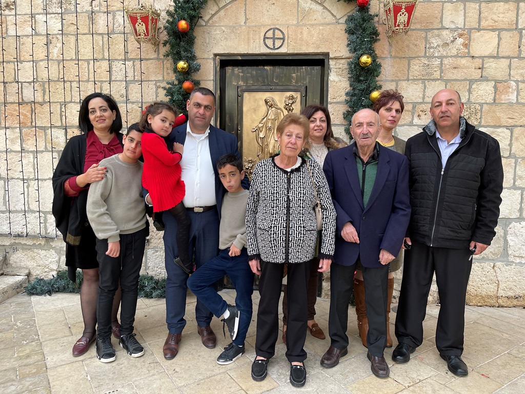 معليا- احتفال اول الميلاد المجيد ومعايدة اصحابه صبري عساف وعائلته- عيد مجيد