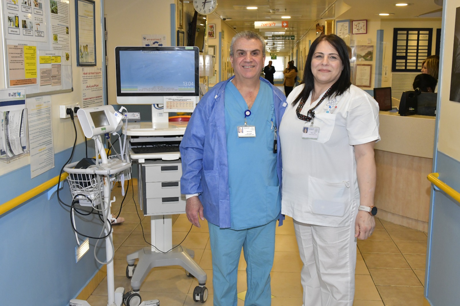 ضمن فعاليات يوم العائلة في المركز الطبي الجليل- تعرفوا على الزوجين ميخائيل (تقني اشعة) وايلانا خوري (ممرضة)