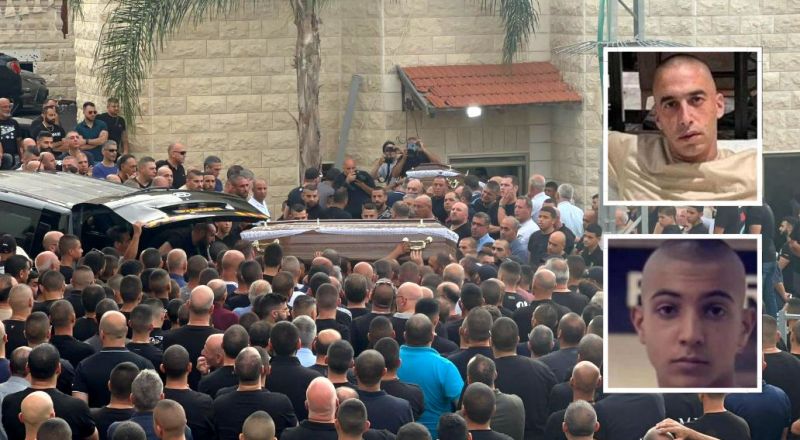 الناصرة:  تشييع جثماني نعيم ورامي مرجية إلى مثواهما الأخير