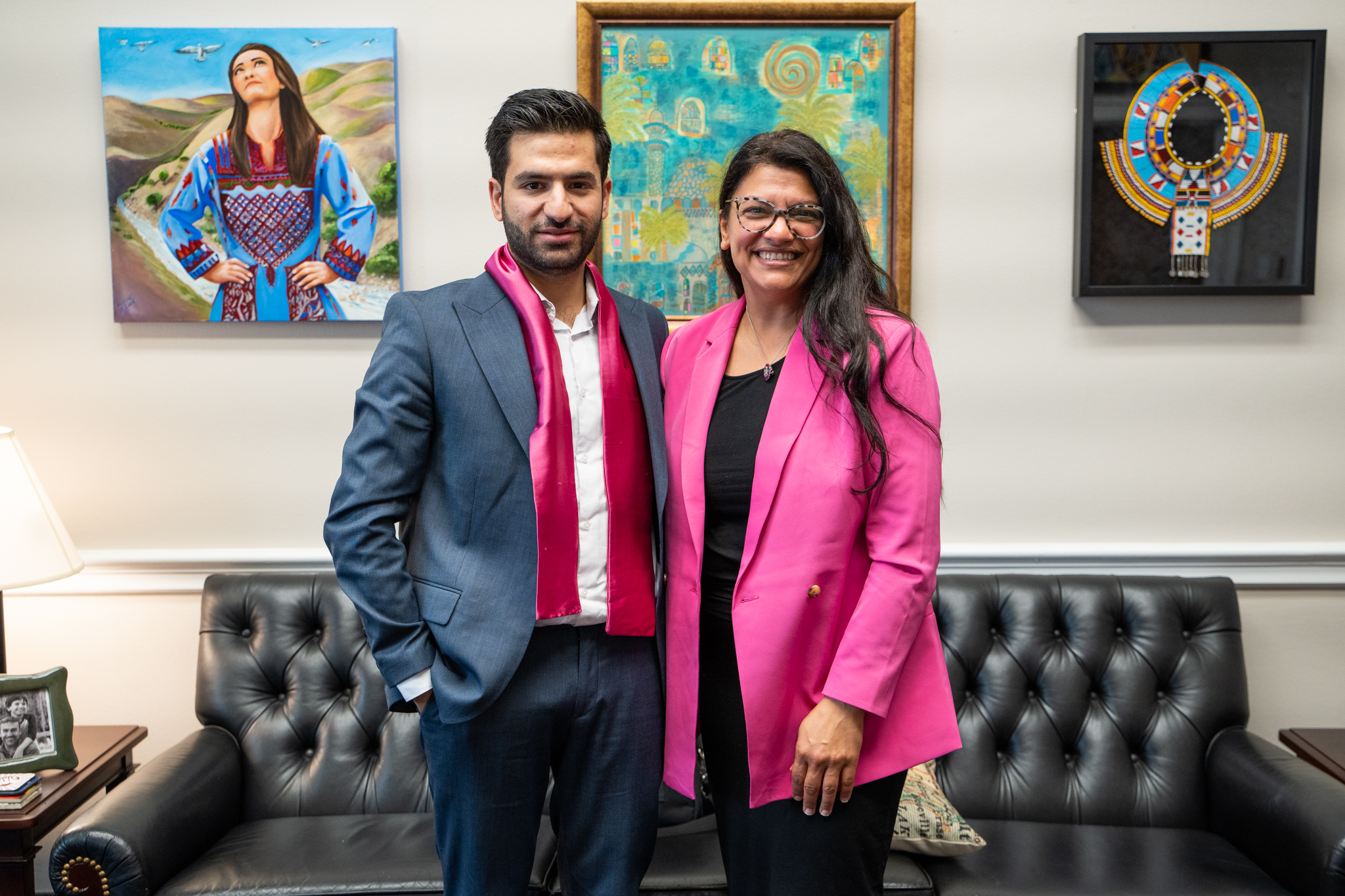 عضو الكونغرس الأمريكي رشيدة طليب تستضيف مدير ومؤسس مؤسسة مريم محمد حامد في الكونغرس الامريكي