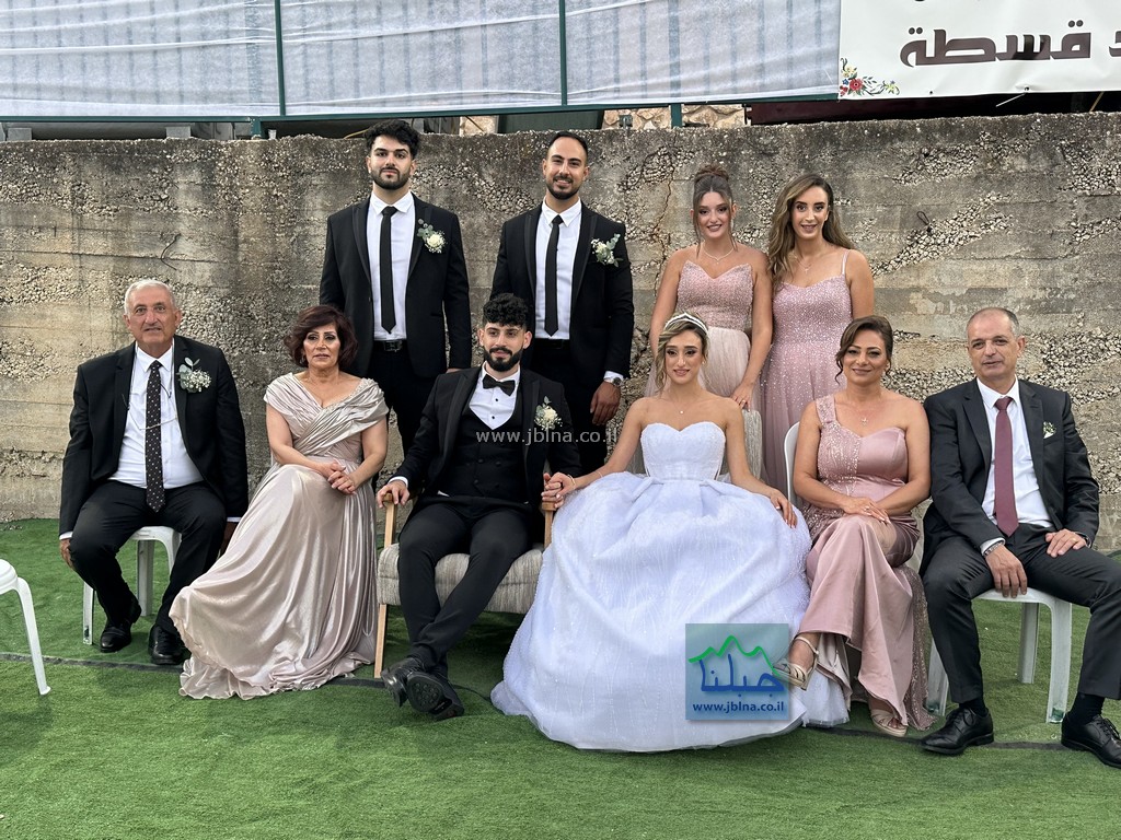 سهراتنا- صور جميلة من فرحة العروين مجد قسطة وايلين عبو بعد الاكليل- الف مبارك