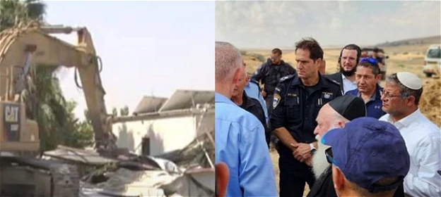 المتطرف بن غفير يتفاخر عقب هدم حَوالَيْ 3100 منزل ومبنى في منطقة الجنوب بحجة البناء غير المرخص!