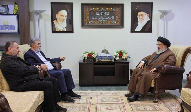 نصرالله يلتقي بالعاروري والنخالة: اتفاق على مواصلة التنسيق والمتابعة