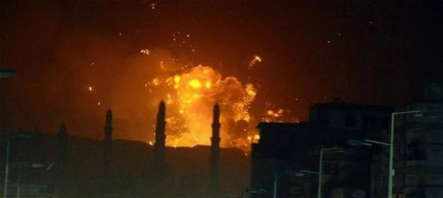 هجوم أمريكي وبريطاني واسع على اليمن يستهدف مواقع تابعة للحوثيين