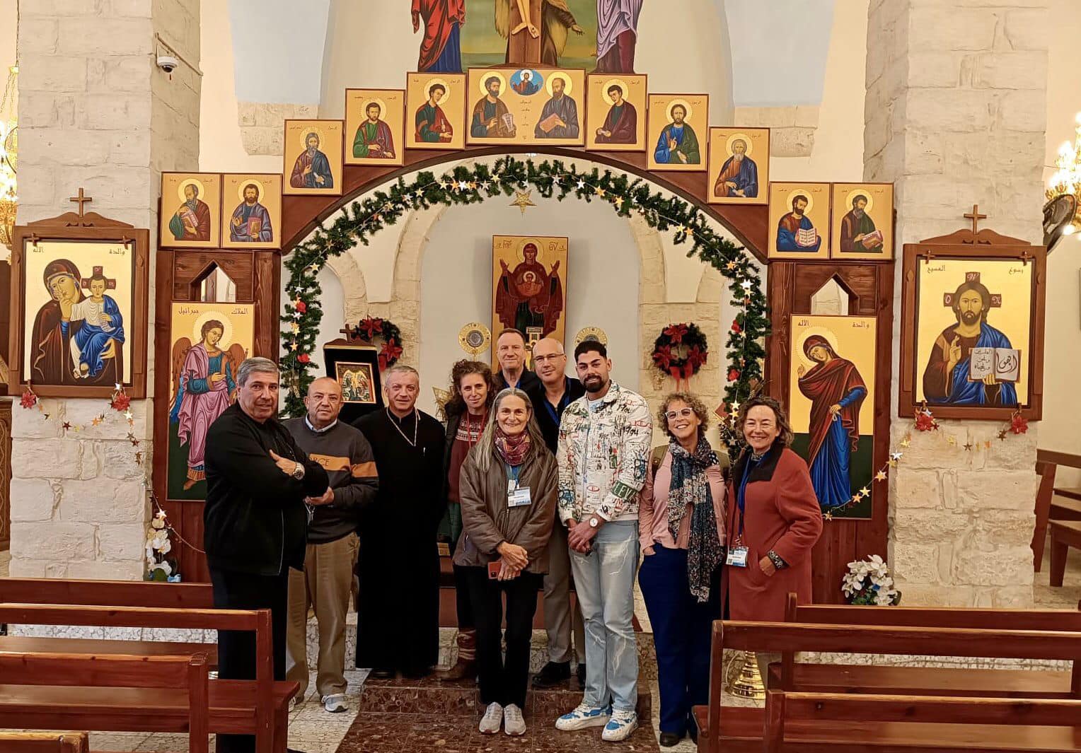 زيارة تضامنية لفسوطة بعد الاعتداء على تمثال شخص #العذراء من قبل متطرف يهودي